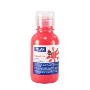 Tempera 125 ml culoare fluorescentă roșu coral MILAN 034430