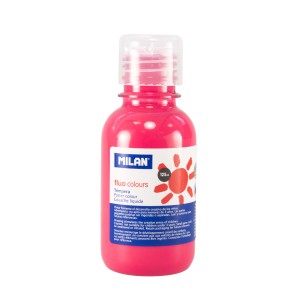 Tempera 125 ml culoare fluorescentă roz MILAN 034437