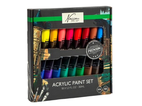 Tempera acrilică 18 culori x 36 ml Grafix Tempera acrilică 18 culori x 36 ml Grafix