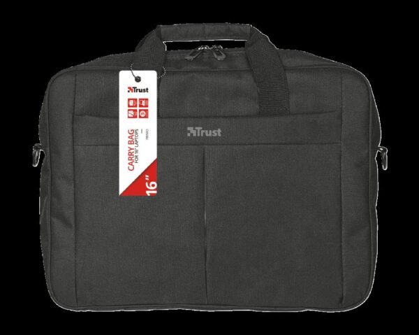 GEANTA & RUCSACURI TRUST, pt. notebook de max. 16 inch, 1 compartiment, buzunar frontal, poliester, negru, "TR-21551" GEANTA & RUCSACURI TRUST, pt. notebook de max. 16 inch, 1 compartiment, buzunar frontal, poliester, negru, "TR-21551"