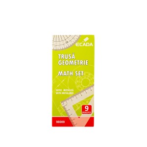 Trusă geometrie metalică ECADA 98009