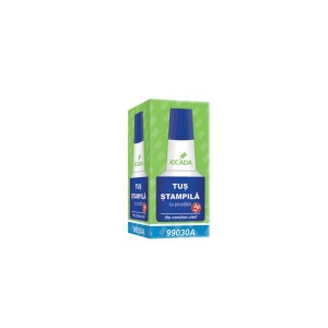 Tuș ștampilă 30 ml ECADA albastru 99030A