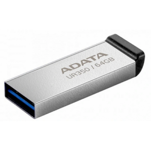 MEMORIE USB 3.2 ADATA 64 GB, carcasa metalica, gri, "UR350-64G-RSR/BK"