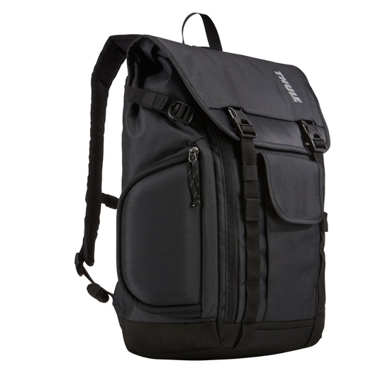 RUCSAC THULE, pt. notebook de max. 15 inch, 1 compartiment, buzunar frontal x 3 | buzunar lateral x 2, waterproof, nylon, negru, "TSDP-115 DARK SHADOW" / 3205289