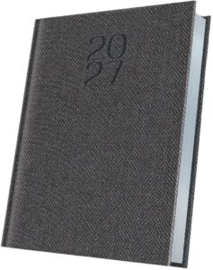 Agendă A5 datată Herlitz Premium Deluxe argintiu 2027