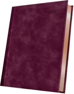 Agendă A5 datată Herlitz Premium Deluxe Bordeaux 2027 400216546
