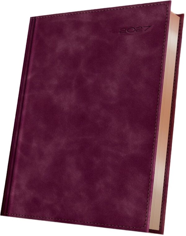 Agendă A5 datată Herlitz Premium Deluxe Bordeaux 2027 400216546