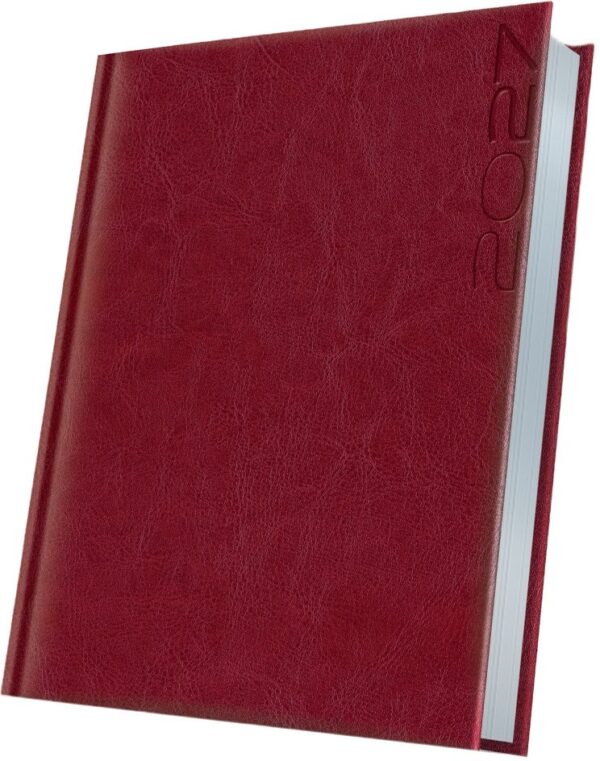Agendă A5 datată Herlitz Premium Deluxe bordo 2027