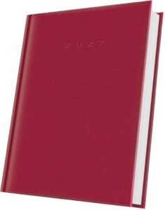 Agendă A5 datată Herlitz, 352 pagini, roșu, 2027