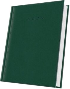 Agendă datată A5 Herlitz, verde, 2027, 400216595