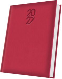 Agendă datată A5 Herlitz Tucson roșu coral 2027 400216602