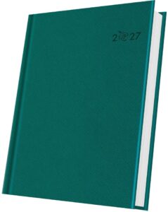 Agendă A5 datată Herlitz Premium Deluxe verde pin 2027 400216649