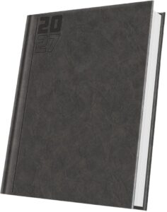 Agendă datată A5 Herlitz Premium Deluxe gri antracit 2027 400216653 Agendă datată A5 Herlitz Premium Deluxe gri antracit 2027