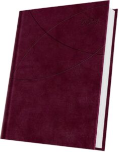Agendă datată A5 Herlitz Premium Deluxe roșu burgundy 2027