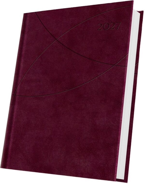 Agendă datată A5 Herlitz Premium Deluxe roșu burgundy 2027 400216654 Agendă datată A5 Herlitz Premium Deluxe roșu burgundy 2027