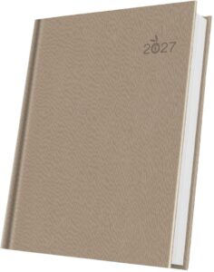 Agendă datată A5 Herlitz Premium Deluxe Gargano bej 2027 400216658