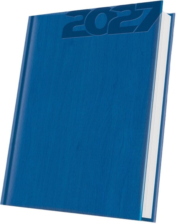 Agendă A5 datată Herlitz Premium Deluxe, albastru regal 2027