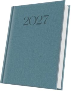 Agendă datată A5 Herlitz Premium Deluxe albastru ardezie 2027