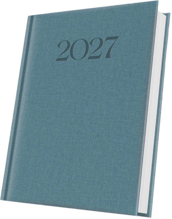 Agendă datată A5 Herlitz Premium Deluxe albastru ardezie 2027