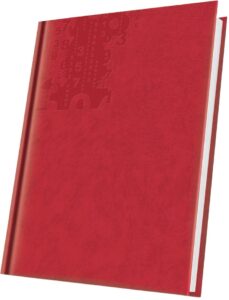 Agendă nedatată A5 Herlitz, 224 pagini, Roșu viu, 400216673