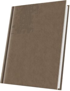 Agendă nedatată Herlitz A5 224 pagini maro nisipiu 400216674