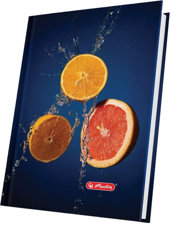 Agendă nedatată A5 Herlitz, motiv Fruits, 224 pagini