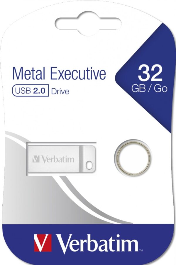 MEMORII USB Verbatim, 98749, Metal Executive, USB 2.0, 32GB, silver, "98749"