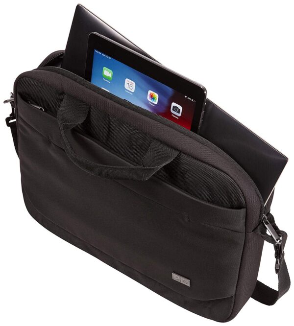 GEANTA CASE LOGIC, pt. notebook de max. 14 inch, 1 compartiment, buzunar frontal x 2, waterproof, poliester, negru, "ADVA-114 BLACK"/3203986 GEANTA CASE LOGIC, pt. notebook de max. 14 inch, 1 compartiment, buzunar frontal x 2, waterproof, poliester, negru, "ADVA-114 BLACK"/3203986