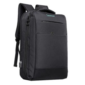 RUCSAC SPACER NEW YORK BLACK, pt. notebook de max. 17", 2 Compartiment Laptop, Compartiment Calatorie, buzunar frontal, compartiment travel, troler strap,, waterproof, poliester, negru, "45506981"" NEW-YORK-BK", "SPBP-NEW-YORK-BK"