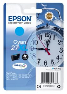 Cartus Cerneala Original Epson Cyan, T27124012, pentru WorkForce WF-7110|WF-7610, incl.TV 0.11 RON, "C13T27124012"(RAPO)