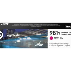 Cartus Cerneala Original HP Magenta, nr.981Y, pentru PageWide E58650|556|586, 20K, , "L0R14A" Cartus Cerneala Original HP Magenta, nr.981Y, pentru PageWide E58650|556|586, 20K, , "L0R14A"