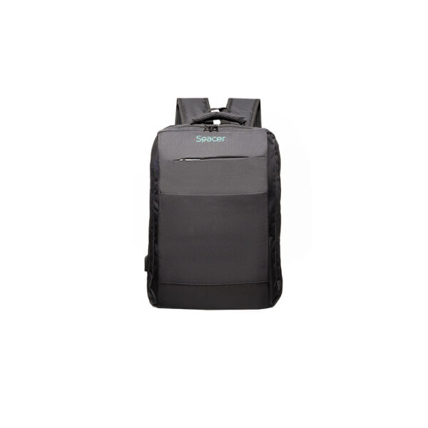 RUCSAC SPACER NEW YORK BLACK, pt. notebook de max. 17", 2 Compartiment Laptop, Compartiment Calatorie, buzunar frontal, compartiment travel, troler strap,, waterproof, poliester, negru, "45506981"" NEW-YORK-BK", "SPBP-NEW-YORK-BK"