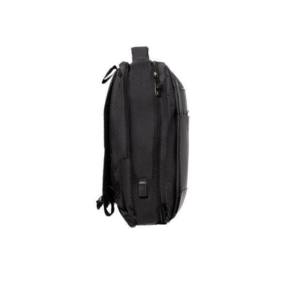 RUCSAC SPACER NEW YORK BLACK, pt. notebook de max. 17", 2 Compartiment Laptop, Compartiment Calatorie, buzunar frontal, compartiment travel, troler strap,, waterproof, poliester, negru, "45506981"" NEW-YORK-BK", "SPBP-NEW-YORK-BK"