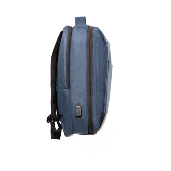 RUCSAC SPACER NEW YORK BLUE, pt. notebook de max. 17", 2 Compartimente, buzunar frontal, compartiment travel, troler strap, waterproof, poliester, albastru, " NEW-YORK-BL", 45506981 "SPBP-NEW-YORK-BL"