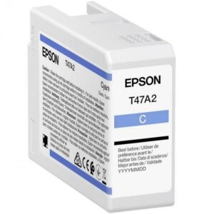 Cartus Cerneala Original Epson Cyan, T47A2, pentru UltraChrome Pro 10, 50ml, , "C13T47A200"