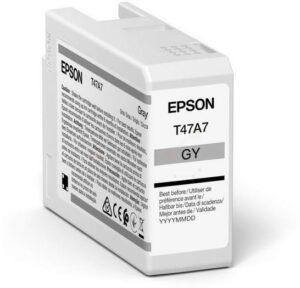 Cartus Cerneala Original Epson Grey, T47A7, pentru UltraChrome Pro 10, 50ml, , "C13T47A700"