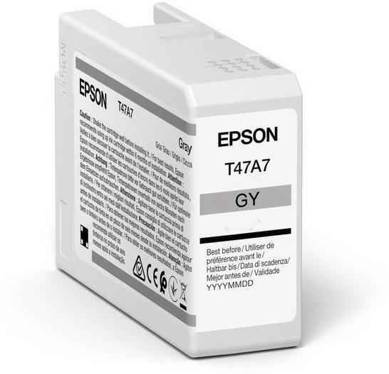 Cartus Cerneala Original Epson Grey, T47A7, pentru UltraChrome Pro 10, 50ml, , "C13T47A700"