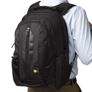 RUCSAC CASE LOGIC, pt. notebook de max. 17.3 inch, 2 compartimente, buzunar frontal x 3 | buzunar lateral x 2 | buzunar dorsal, waterproof, nylon, negru, "RBP-217 BLACK" 3205285