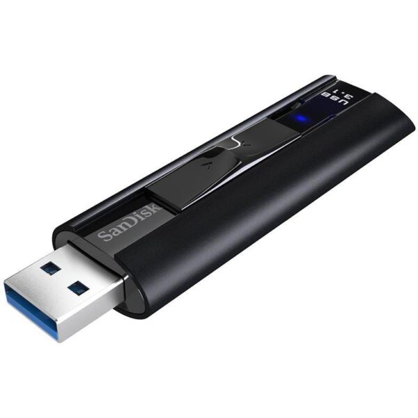 MEMORIE USB 3.1 SANDISK 128 GB, retractabila, carcasa aluminiu, negru, "SDCZ880-128G-G46"